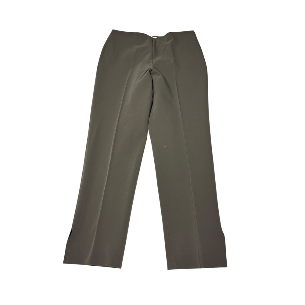 Gunex‎ Made in Italy Olive Green Straight Leg Trousers Pants Womens 10 W32 L28